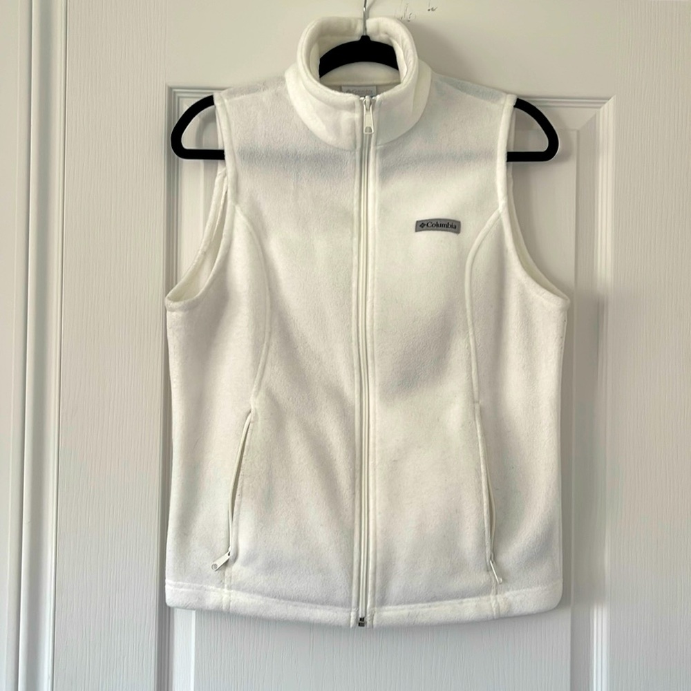 Columbia Fleece White Vest